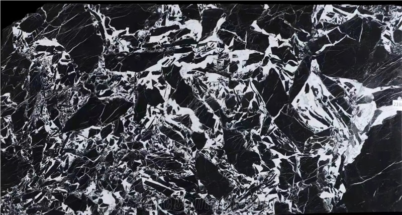 Luxury Noir Grand Antique Black Marble Slab