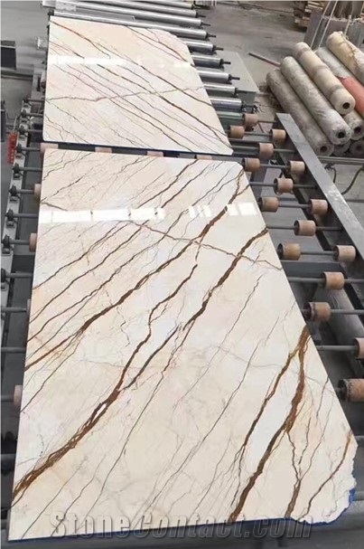 Turkey Dragon Wealth Sofita Gold Marble Slab