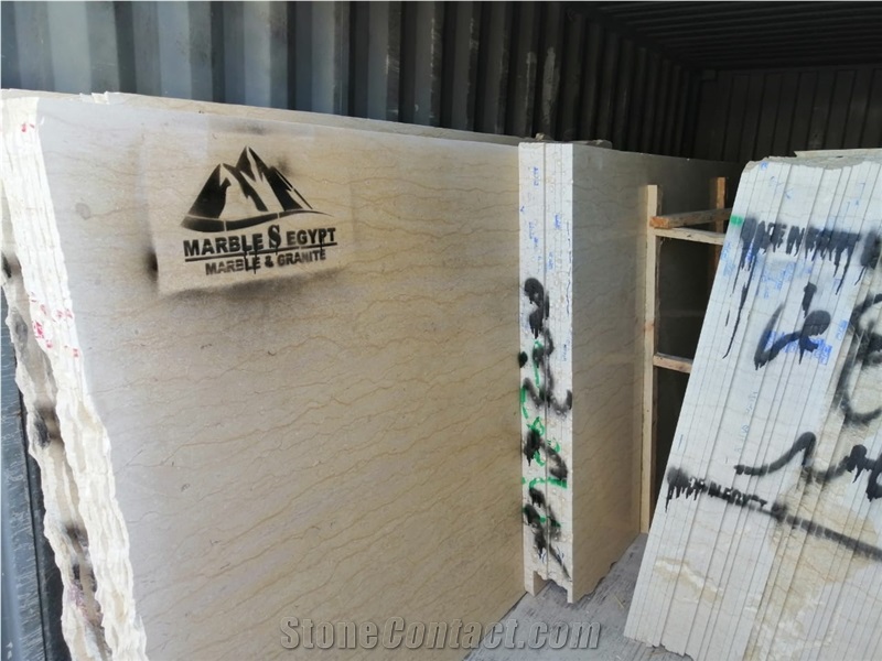 Silvia Menia Marble Slabs, Egypt Beige Marble
