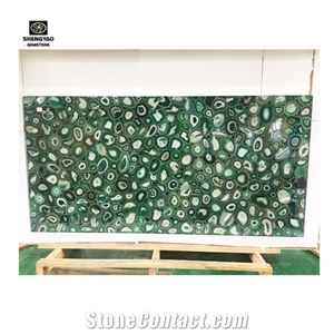 Agate Green Gemstone Slab 