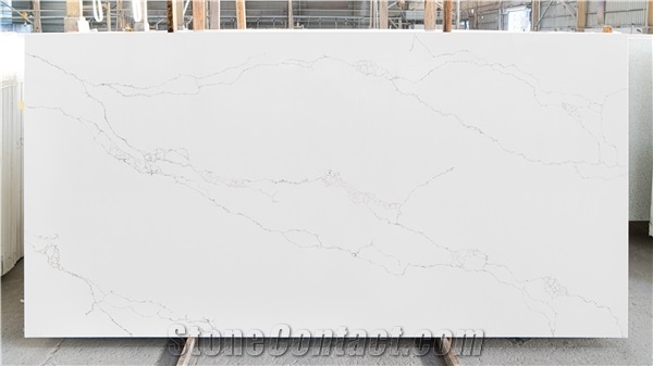 artificial calacatta white quartz sintered stone slab