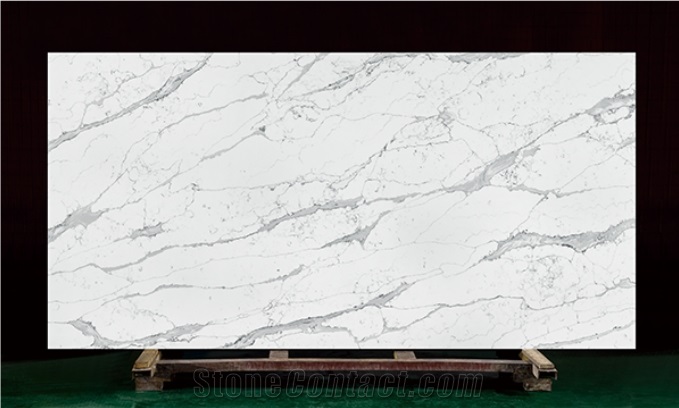 Artificial Quartz Material Calacatta Quartz Stone Slabs