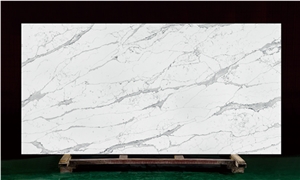 Artificial Quartz Material Calacatta Quartz Stone Slabs