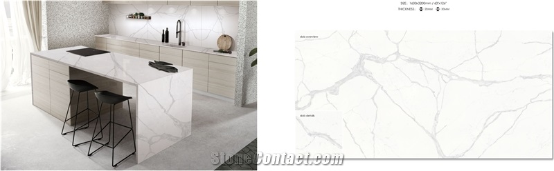 Artificial quartz stone worktop