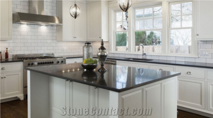 Black galaxy quartz stone artificial,synthetic quartz tops