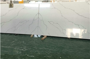 Bookmatched Calacatta Quartz Stone Slabs Quotation