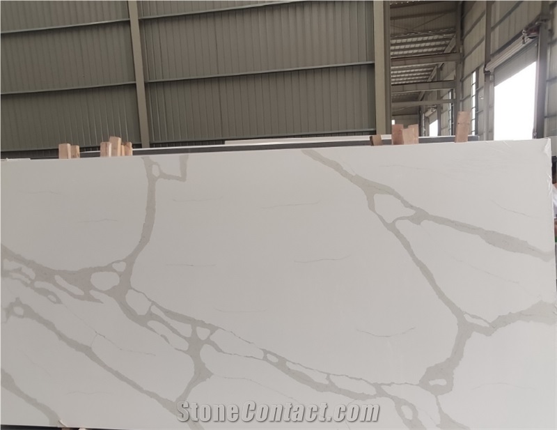 Cala quartz slab made in Malaysia Artificial Quartz Stone