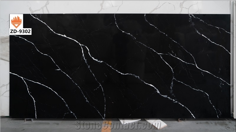 Calacatta black quartz stone slab quotation