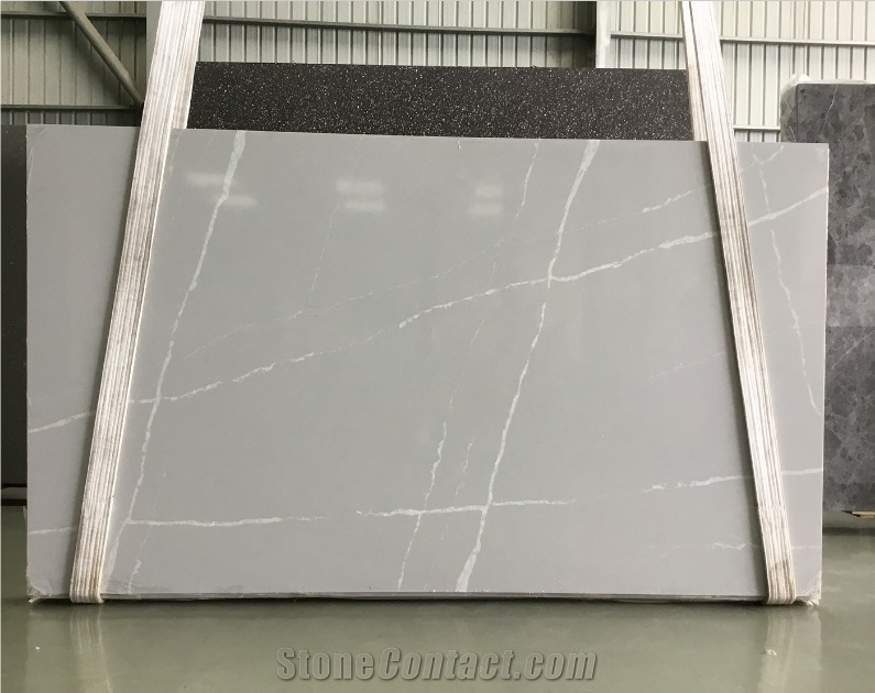 Calacatta Look In A High-Grade Artificial Quartz Stone Slabs