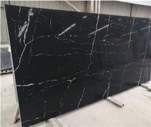 Cheap Price Artificial Black Crystal Quartz Stone Slabs