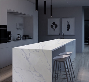Cheap price,marble effect quartz kitchen island top