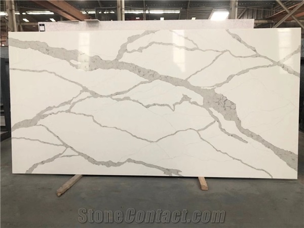 Discount Calacatta  quartz stone slabs