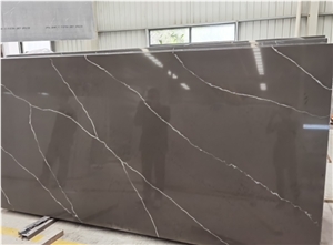 Engineered Quartz Carrara Series Slabs Top Artificial Slab 