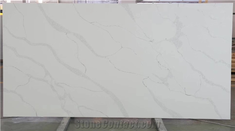 Factory Price Calacatta Black Artificial Quartz Slab
