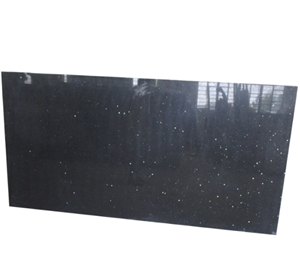 Good Stone Slab Marble Look Black Artificial Quartz Stone