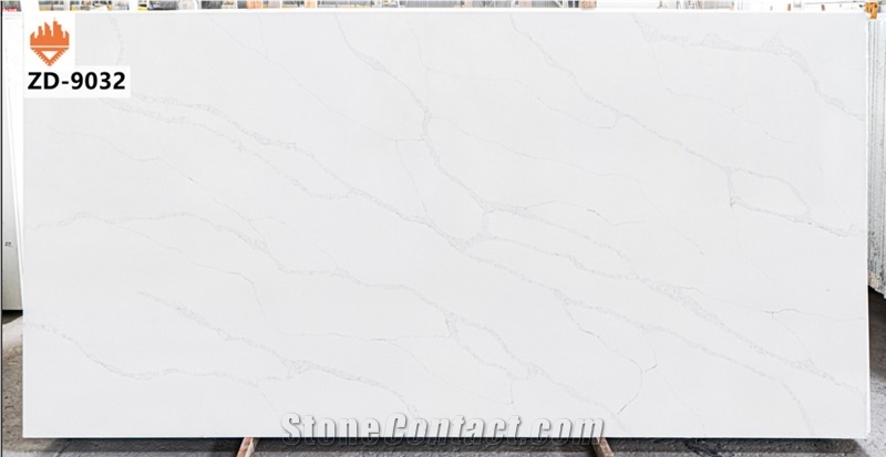 High Gloss Decorative Artificial Marble Look Quartz Stone 