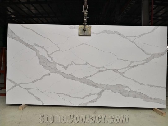 Hot Sale Natural Carrara White Artificial Quartz Stone Slabs