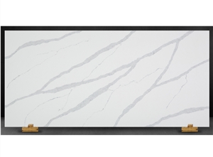 in Stock 2cm 3cm quartz Stone White Calacatta Quartz Slabs 