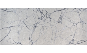 Low Cost Malay Polished Quartz Slabs Calacatta Vanity Quartz