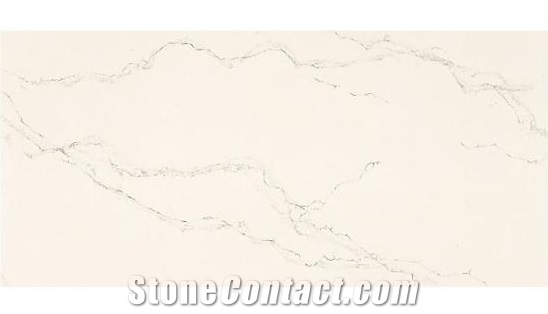 Malaysia Calacatta Artificial Quartz Stone Slab for kitchen 
