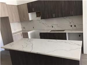 Malaysia new price Calacatta artificial quartz countertop