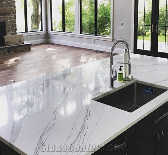 Malaysian Good quality artificial quartz kitchena countertop