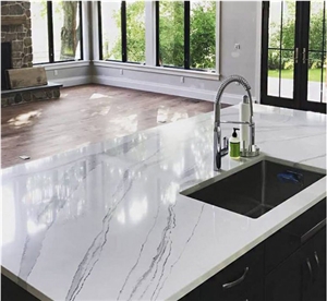 Malaysian Good quality artificial quartz kitchena countertop