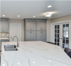 mirror flake quartz stone/sparkle white quartz stone slab