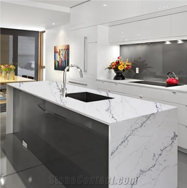 mirror flake quartz stone/sparkle white quartz stone slab