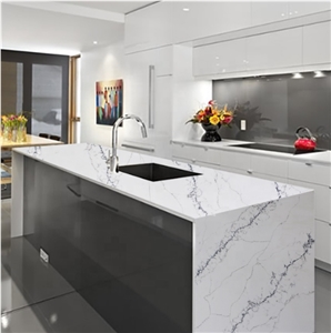 mirror flake quartz stone/sparkle white quartz stone slab