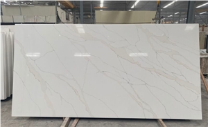 Mlay supply Cheap Quartz Slab Artificial Marble look Stone