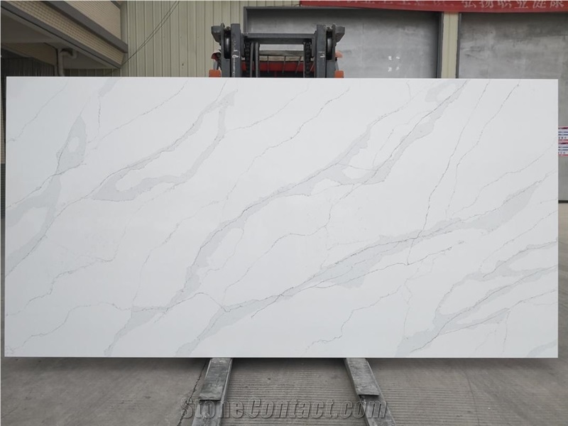 Multicolor Artificial Quartz Stone White Veins Quartz Stone