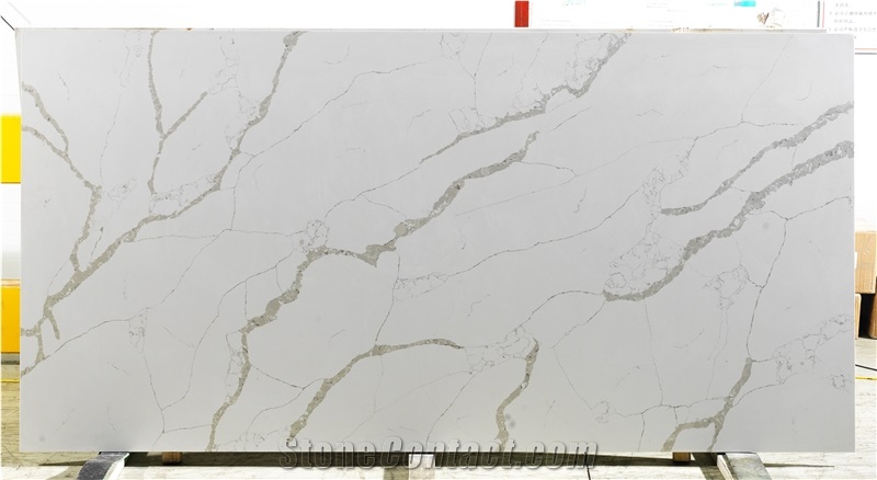 Multicolor Artificial Quartz Stone White Veins Quartz Stone