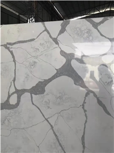 Quartz Big Veins Calacatta White Engineered Marble