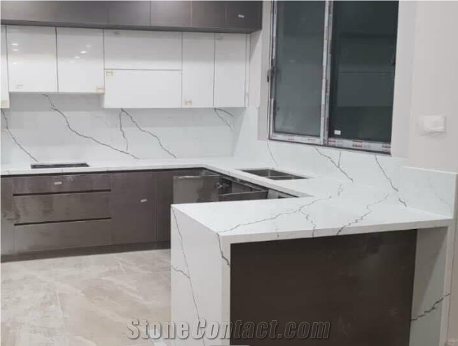  Quartz Kitchen Counter Tops Polyurethane from Malaysia 
