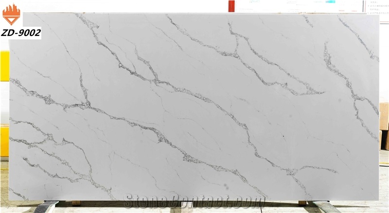 quartz solid surface slab 9002