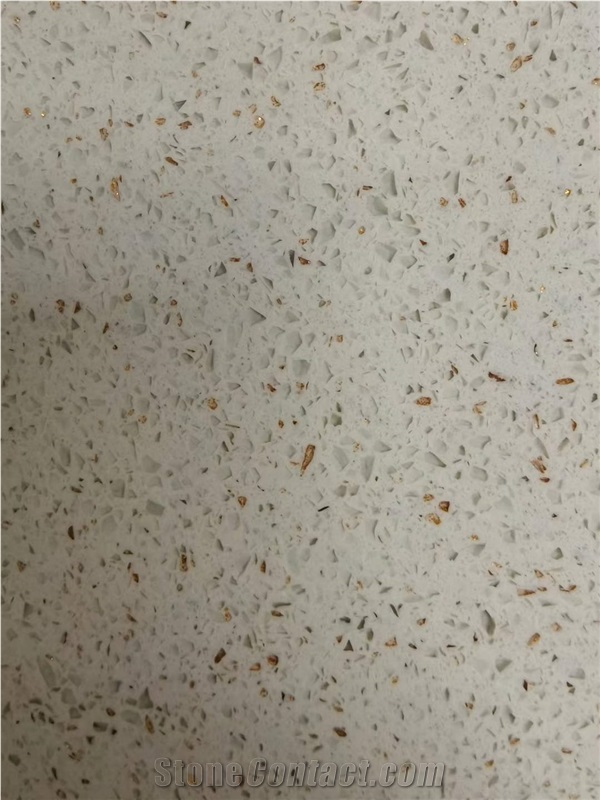 quartz sparkle white cut to size flooring