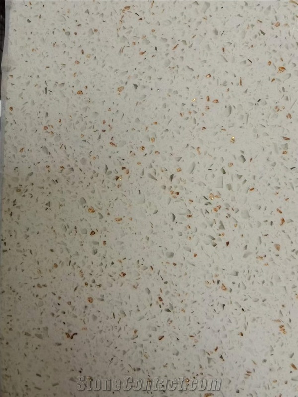 quartz sparkle white cut to size flooring