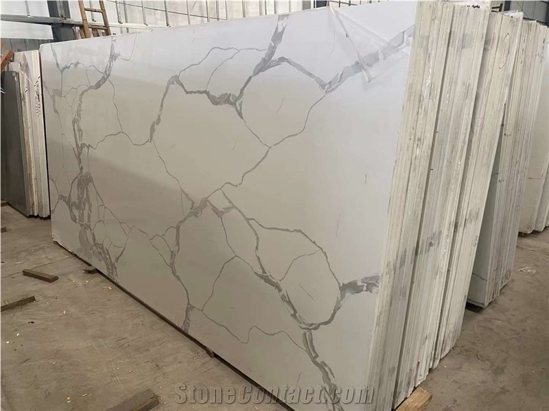 quartz super white calacatta slab cararra stone