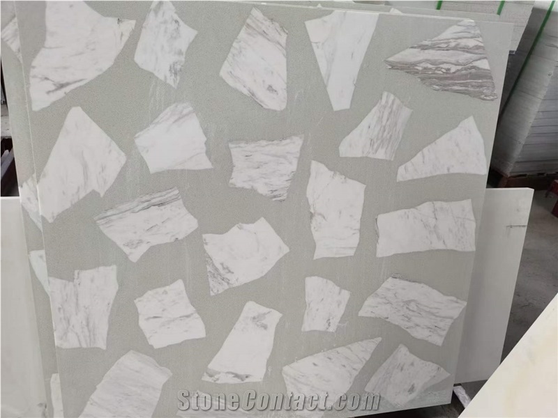 Quartz White Calacatta Flooring