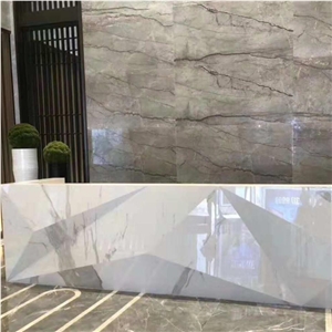 Solid surface kitchen man made quartz stone kitchen tops