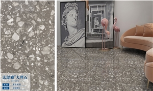 Engineered marble for flooring