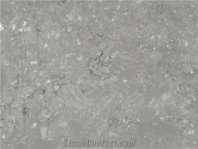 Popular Grey Engineered Marble Slab Vanity Top Wall Tile