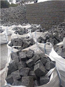 Black Basalt Landscaping Stones, Pavers, Cobblestone