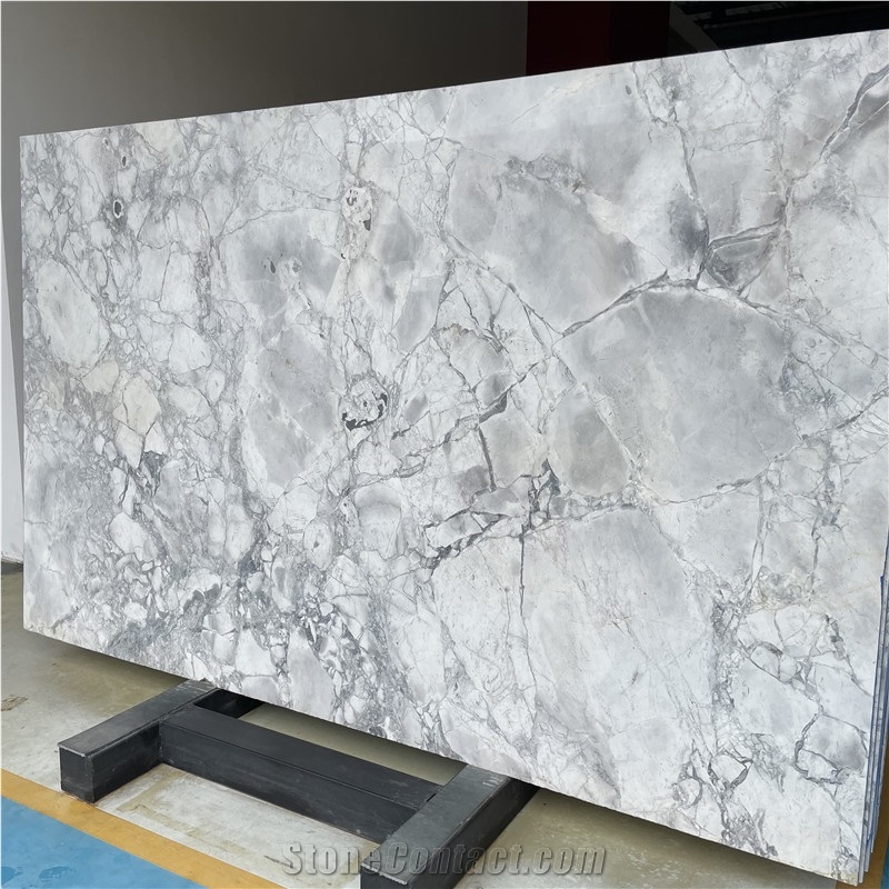 Brazilian Natural Super White Marble Slab For Wall And Floor