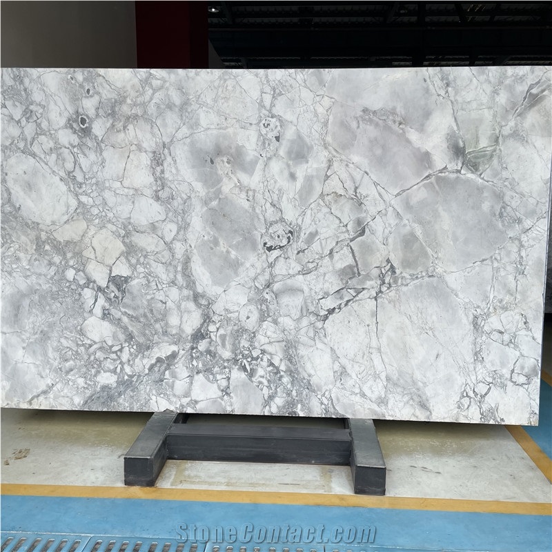 Brazilian Natural Super White Marble Slab For Wall And Floor