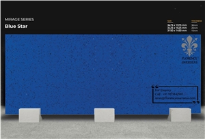 Florence Blue Star Quartz Slab