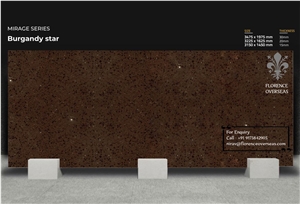Florence Burgandy Star Quartz Slab