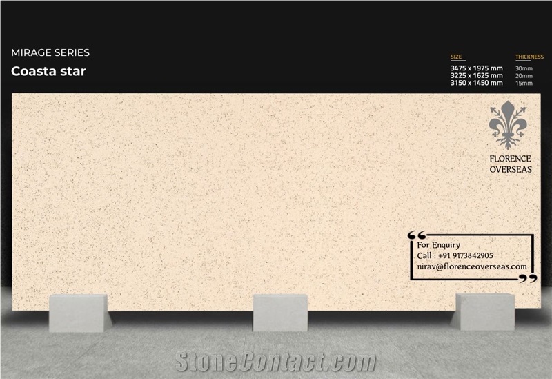 Florence Coasta Star Quartz Slab