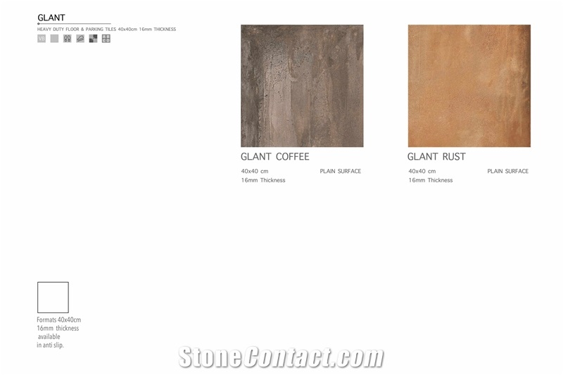 Florence Glant 400x400 Parking Ceramic Tile16 mm